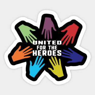 united for the heroes Sticker